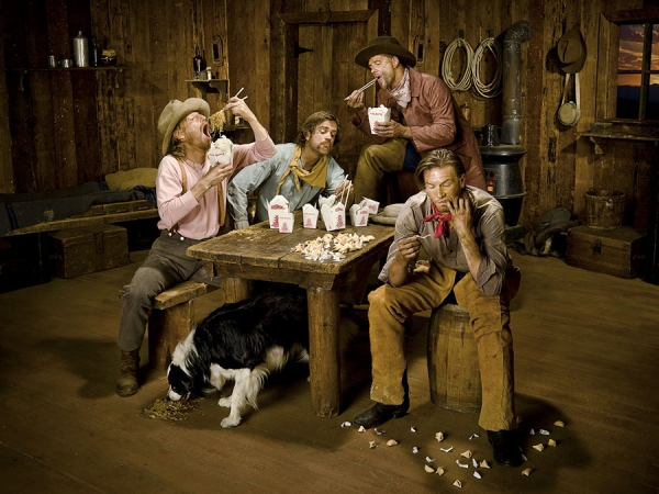 Photograph Dana Hursey Cowboy Chow Time on One Eyeland