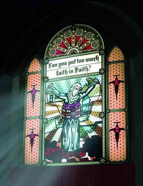 Photograph Jonathan Knowles Agnostic Chapel Suicide Bomber on One Eyeland