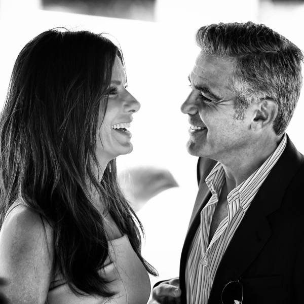 Photograph Andreas Rentz Georges Clooney Meets Sandra Bullock on One Eyeland