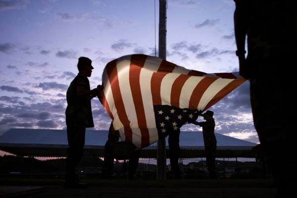 Photograph Lonnie Tague Last Flag Ft Clayton Panama on One Eyeland