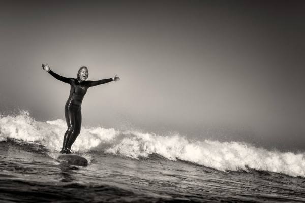 Photograph Kevin Steele Surfer Girl on One Eyeland