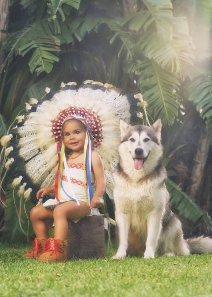 Photograph Ben Welsh Little Indian Girl on One Eyeland