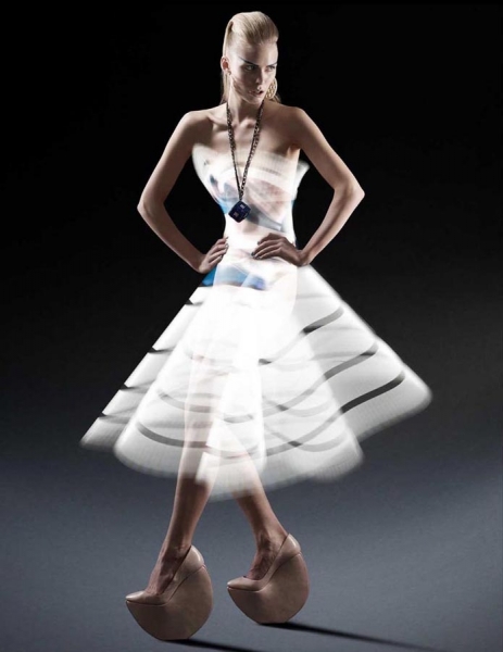 Photograph Atton Conrad Light Painted Dresses on One Eyeland