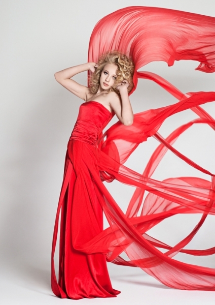 Photograph Jola Skora Red Dress on One Eyeland