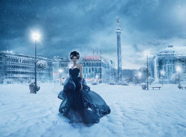 Photograph Erik Almas Trondheim Torg Winter on One Eyeland