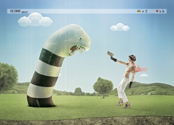 Photograph Lisa Carletta Video Game 3 on One Eyeland