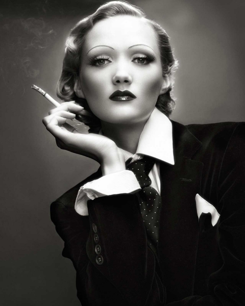Photograph Giuliano Bekor Marlene Dietrich on One Eyeland