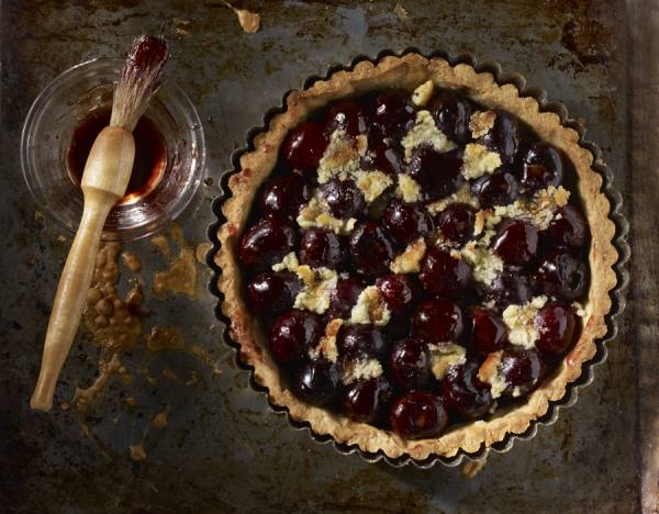 Photograph Sue Atkinson Black Cherry And Frangipane Tart on One Eyeland