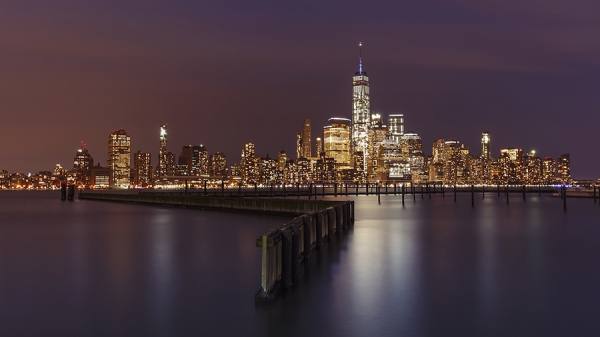 Photograph Xabier Mendieta Sunset In Manhattan on One Eyeland