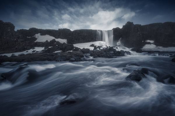Photograph Carlos F Turienzo Oxararfoss on One Eyeland