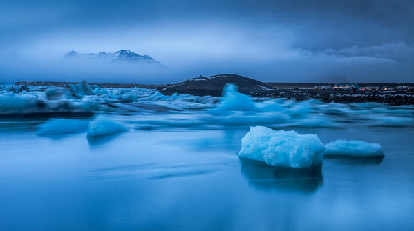 Photograph Peter Svoboda Darkness Falling Over The Glaciers on One Eyeland