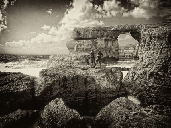 Photograph Massimo Dallaglio Azure Window Gozo Island on One Eyeland