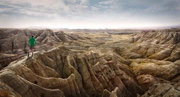 Photograph Jim Smithson Badlands Panorama Point on One Eyeland