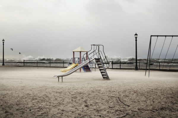 Photograph Ian Pool Breaking Shore on One Eyeland