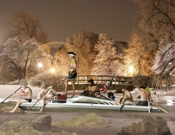 Photograph Larry Hamill Crossing The Delaware on One Eyeland