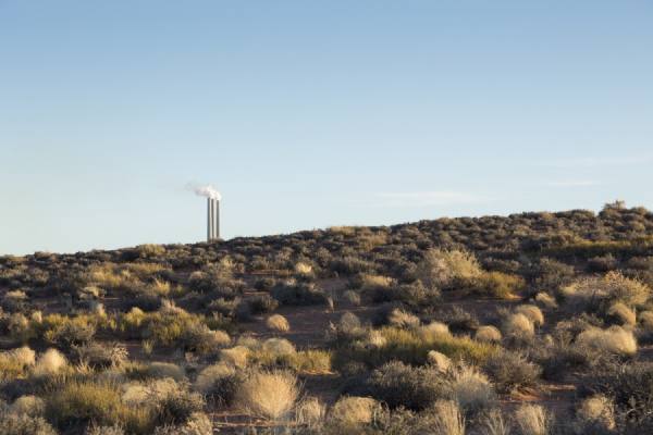 Photograph Eric Prine Desert Smoke Stacks on One Eyeland