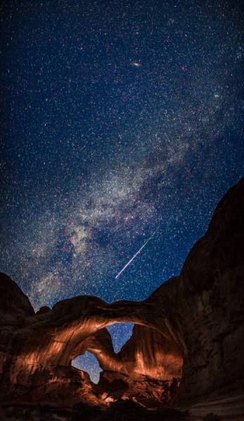 Photograph Thomas Obrien Double Arch Meteor on One Eyeland