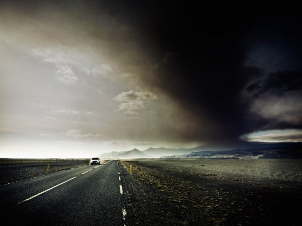 Photograph Julian Calverley Driving Through Eyjafjnallajokull Ash Cl on One Eyeland