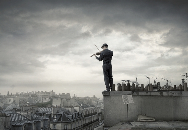Photograph John Fulton Fiddler Over Paris on One Eyeland