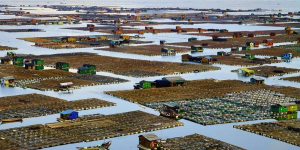 Photograph Thierry Bornier Fisher Men Village on One Eyeland