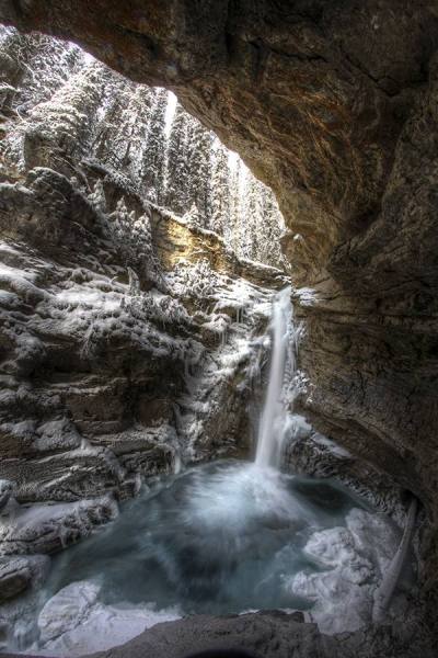 Photograph Larry Hamill Fridgid Falls on One Eyeland