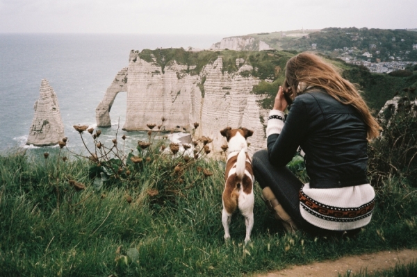 Photograph Yougo Jeberg Girl And Her Dog on One Eyeland