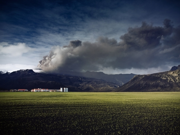 Photograph Julian Calverley Iceland Volcano Eyjafjnallajokull on One Eyeland
