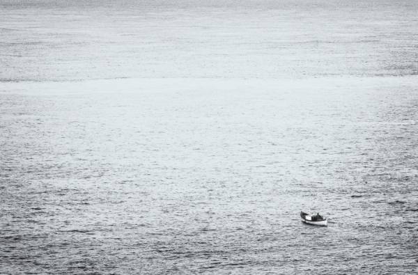 Photograph Oscar Bjarnason Lone Fisherman on One Eyeland