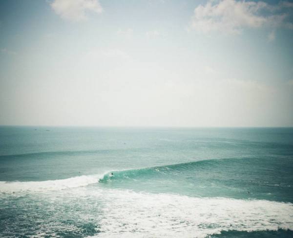 Photograph Chris Sembrot Lone Surfer on One Eyeland