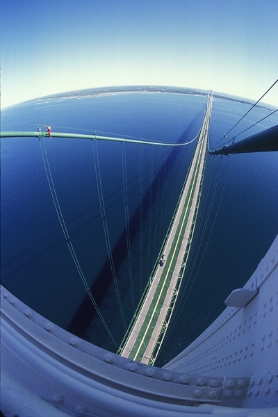 Photograph Larry Hamill Mackinaw Bridge on One Eyeland