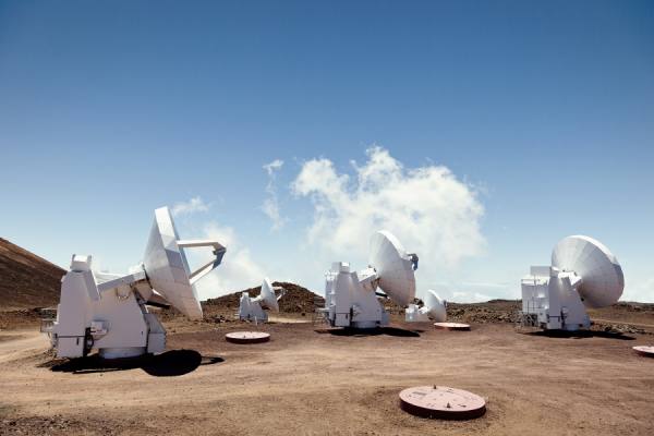 Photograph Eric Prine Mauna Kea Observatory Dishes on One Eyeland