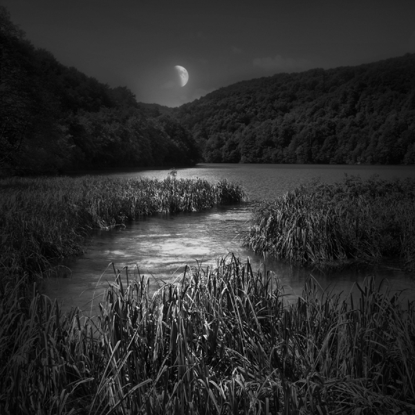 Photograph Henri Pillet Moon Light on One Eyeland