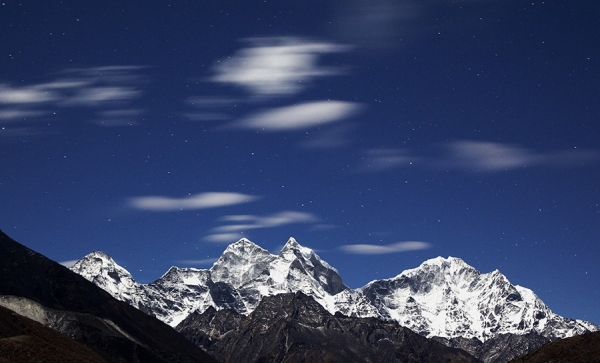 Photograph Roger Cracknell Mountain And Clouds Himalayas Nepal Asia on One Eyeland