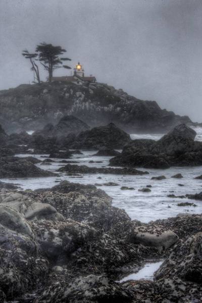 Photograph Larry Hamill Oregon Lighthouse on One Eyeland