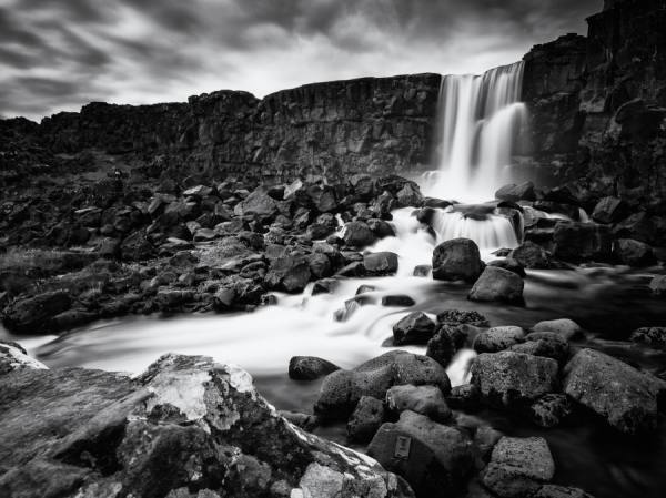Photograph Oscar Bjarnason Oxararfoss on One Eyeland