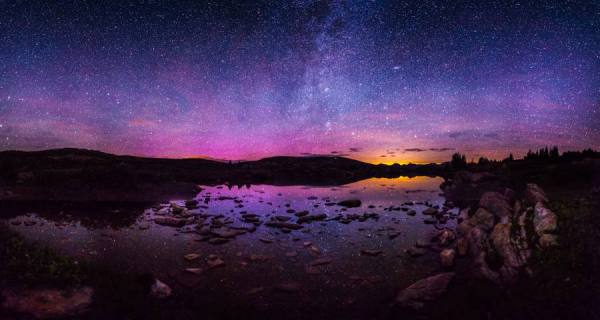Photograph Thomas Obrien Reflected Auroras On Taylor Pass on One Eyeland