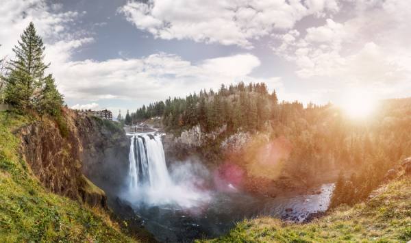Photograph Nick Hall Snoqualmie Falls on One Eyeland