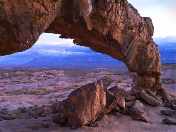 Photograph Tim Mulholland Sunset Arch on One Eyeland