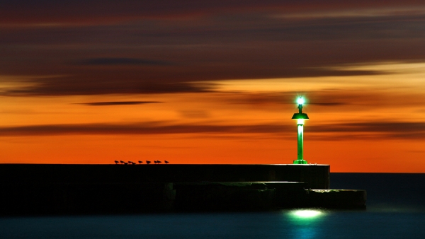 Photograph Niels Christian Wulff Green Beacon on One Eyeland