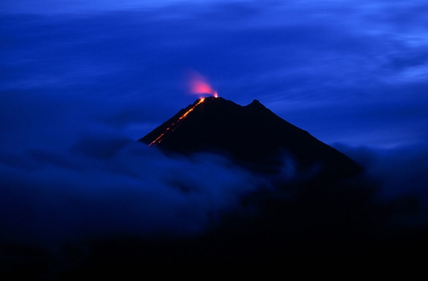 Photograph Mark Vincent Mueller Night Eruption on One Eyeland
