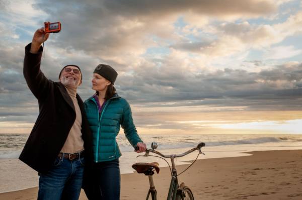 Photograph Robb Scharetg Jeff And Lori Taking Selfies on One Eyeland