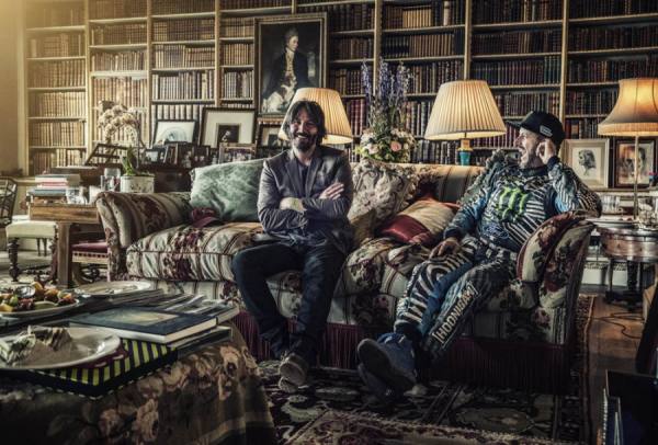 Photograph Nigel Harniman Keanu Reeves And Ken Block Goodwood on One Eyeland