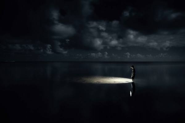 Photograph Dana Neibert Fishing on One Eyeland