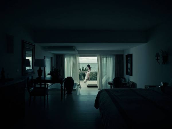 Photograph Dana Neibert Balcony Girl on One Eyeland