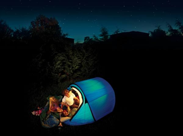 Photograph Jamie Macfadyen Backyard Tent on One Eyeland