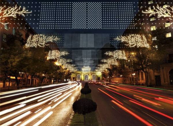 Photograph Gonzalo Puertas Happy Christmas From Puerta De Alcala on One Eyeland