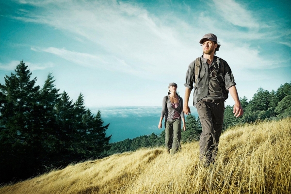Photograph Jim Hughes Hikers on One Eyeland