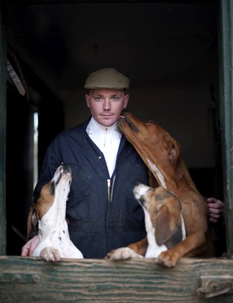 Photograph Robb Scharetg Huntsman With His Friends on One Eyeland