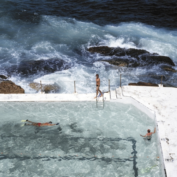 Photograph Nick Guttridge Iceberg Swimming Club on One Eyeland