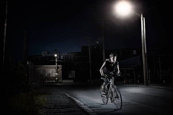 Photograph Brian Bailey Novara Night Biker on One Eyeland